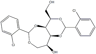2-O,4-O:3-O,6-O-Bis(2-chlorobenzylidene)-L-glucitol Structure