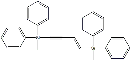 (E)-1,4-Bis(methyldiphenylsilyl)-1-butene-3-yne Structure