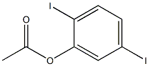 Acetic acid 2,5-diiodophenyl ester Structure