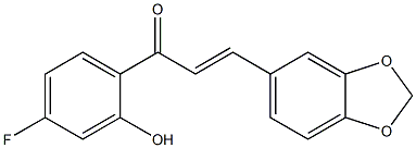 4'-Fluoro-2'-hydroxy-3,4-methylenedioxychalcone Structure