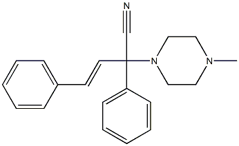 2,4-Diphenyl-2-(4-methyl-1-piperazinyl)-3-butenenitrile