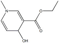 1,4-ジヒドロ-1-メチル-4-ヒドロキシ-ニコチン酸エチル 化学構造式