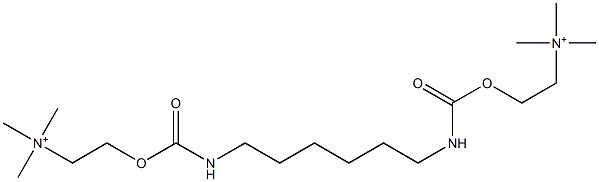 2,2'-[Hexamethylenebis(iminocarbonyloxy)]bis(N,N,N-trimethylethanaminium) 结构式