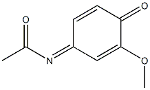 4-Acetylimino-2-methoxy-2,5-cyclohexadien-1-one 结构式