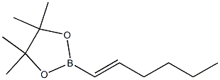 (E)-1-Hexenylboronic acid 2,3-dimethylbutane-2,3-diyl ester Structure
