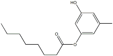 Octanoic acid 3-hydroxy-5-methylphenyl ester