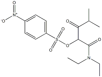 N,N-Diethyl-2-[(4-nitrophenyl)sulfonyloxy]-3-oxo-4-methylpentanamide,,结构式