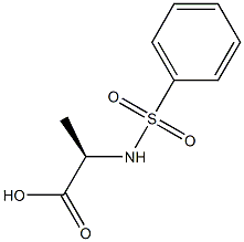 (R)-2-(Phenylsulfonylamino)propanoic acid Structure