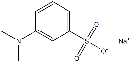 m-ジメチルアミノベンゼンスルホン酸ナトリウム 化学構造式