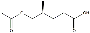 [S,(-)]-5-Acetyloxy-4-methylvaleric acid Structure