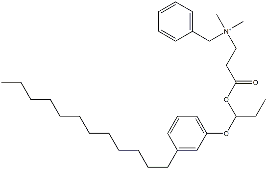 N,N-Dimethyl-N-benzyl-N-[2-[[1-(3-dodecylphenyloxy)propyl]oxycarbonyl]ethyl]aminium