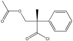 [S,(-)]-3-(Acetyloxy)-2-methyl-2-phenylpropionyl chloride Structure