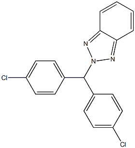 2-[ビス(4-クロロフェニル)メチル]-2H-ベンゾトリアゾール 化学構造式