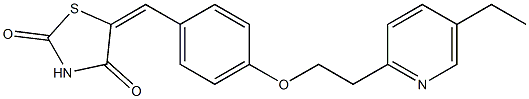 (5E)-5-[4-[2-(5-Ethyl-2-pyridinyl)ethoxy]benzylidene]thiazolidine-2,4-dione