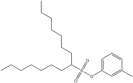 8-Pentadecanesulfonic acid 3-methylphenyl ester Structure