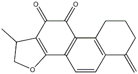 1,2,6,7,8,9-Hexahydro-1-methyl-6-methylenephenanthro[1,2-b]furan-10,11-dione 结构式