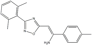 5-[(Z)-2-Amino-2-(4-methylphenyl)ethenyl]-3-(2,6-dimethylphenyl)-1,2,4-oxadiazole Structure