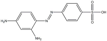 p-[(2,4-Diaminophenyl)azo]benzenesulfonic acid Struktur
