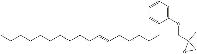 2-(6-Heptadecenyl)phenyl 2-methylglycidyl ether Structure