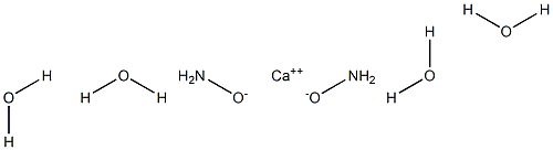 Calcium hyponitrite tetrahydrate Struktur