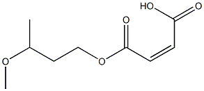 Maleic acid hydrogen 1-(3-methoxybutyl) ester Structure