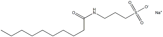 3-Decanoylamino-1-propanesulfonic acid sodium salt Struktur
