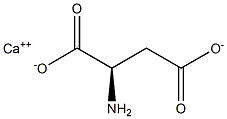 (R)-2-Aminobutanedioic acid calcium salt Structure