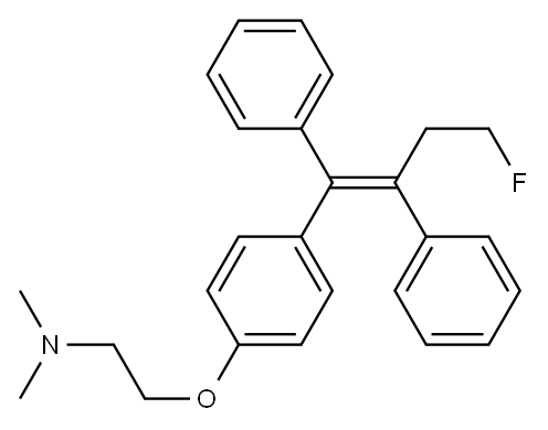 2-[4-[(Z)-1,2-Diphenyl-4-fluoro-1-butenyl]phenoxy]-N,N-dimethylethanamine Structure