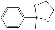 Acetophenone O,S-ethylenethioacetal Struktur