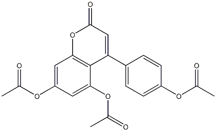 4-(4-Acetoxyphenyl)-5,7-diacetoxycoumarin|