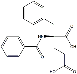  [S,(+)]-2-Benzoylamino-2-benzylglutaric acid