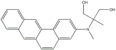 2-[(Benz[a]anthracen-3-yl)methylamino]-2-methyl-1,3-propanediol 结构式