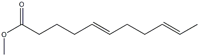 5,9-ウンデカジエン酸メチル 化学構造式