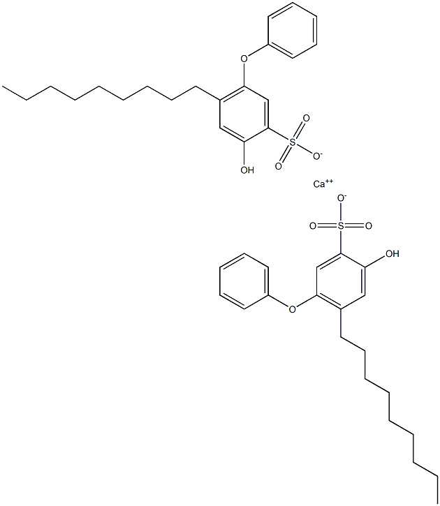 Bis(4-hydroxy-6-nonyl[oxybisbenzene]-3-sulfonic acid)calcium salt Structure