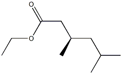 [R,(+)]-3,5-Dimethylhexanoic acid ethyl ester Struktur