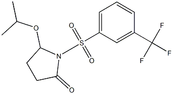 5-Isopropoxy-1-[(3-(trifluoromethyl)phenyl)sulfonyl]pyrrolidin-2-one Struktur