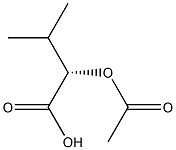 (2S)-2-Acetoxy-3-methylbutanoic acid Struktur