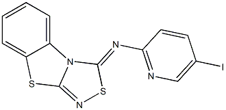 3-(5-Iodo-2-pyridinyl)imino[1,2,4]thiadiazolo[3,4-b]benzothiazole Structure