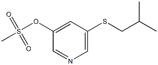 Methanesulfonic acid 5-(2-methylpropylthio)-3-pyridinyl ester Struktur