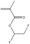 メタクリル酸(1,2-ジフルオロエチル) 化学構造式