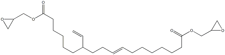 12-Vinyl-8-octadecenedioic acid di(oxiranylmethyl) ester Structure
