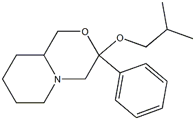 Octahydro-3-(2-methylpropyloxy)-3-phenylpyrido[2,1-c][1,4]oxazine Structure