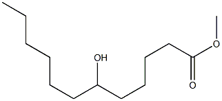6-ヒドロキシドデカン酸メチル 化学構造式