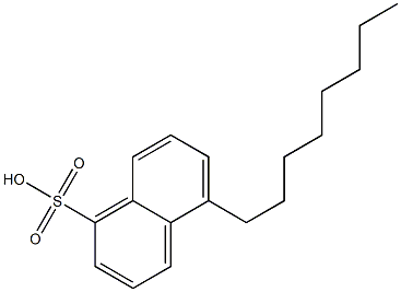 5-オクチル-1-ナフタレンスルホン酸 化学構造式