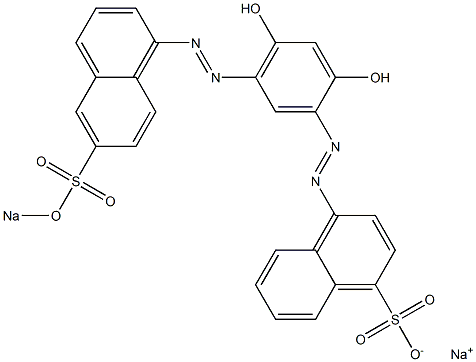 4-[2,4-Dihydroxy-5-[6-(sodiooxysulfonyl)-1-naphtylazo]phenylazo]-1-naphthalenesulfonic acid sodium salt|