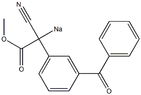 2-(m-Benzoylphenyl)-2-cyano-2-sodioacetic acid methyl ester