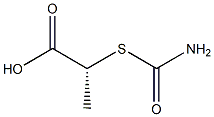 [R,(+)]-2-(Carbamoylthio)propionic acid Struktur