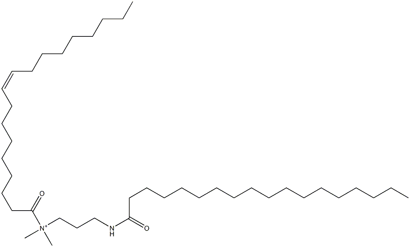 (Z)-N,N-Dimethyl-1-oxo-N-[3-[(1-oxooctadecyl)amino]propyl]-9-octadecen-1-aminium Structure