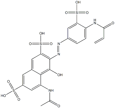 5-(Acetylamino)-4-hydroxy-3-[[4-[(1-oxo-2-propenyl)amino]-3-sulfophenyl]azo]-2,7-naphthalenedisulfonic acid