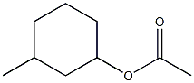 3-メチルシクロヘキシル=アセタート 化学構造式